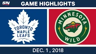 NHL Highlights | Maple Leafs vs. Wild - Dec 1, 2018