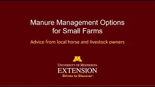 Manure Management Options for Small Farms