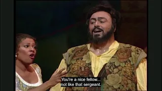 Chiedi all'aura lusinghiera, de l'Elisir d'amore, con Pavarotti y Kathleen Battle