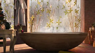 Soothing bubble bath ambience - Bathroom atmosphere - Relaxing jacuzzi