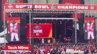 Chiefs Champions Rally - Tech N9ne performs "Red Kingdom"