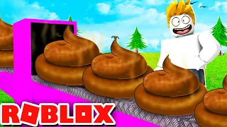 臭！我蓋了一間便便工廠！最後用大便賺了９９９９９９９９９９元！【Roblox 機械方塊】