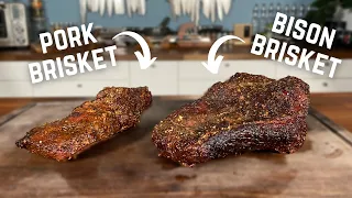 Pork Brisket vs Bison Brisket ft. @GugaFoods