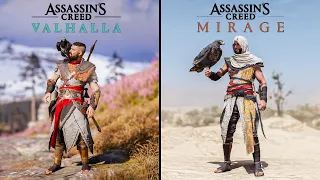 Assassin's Creed Valhalla vs Mirage - Graphics, Physics & Details Comparison