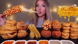 MOST POPULAR FOOD FOR ASMR (KFC, MOZZARELLA CORN DOG, ONION RINGS, CHICKEN NUGGETS, HONEYCOMB) 먹방