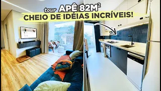 TOUR APÊ COM UMA SUPER COZINHA AZUL, DEMI-SUITE E ROPEIRO NO CORREDOR | GABY GARCIIA