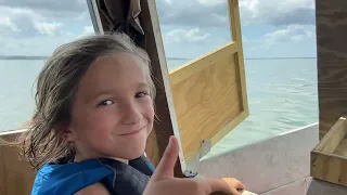 Boat camping on lake verret in south Louisiana.