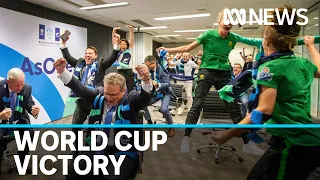 Australia and New Zealand celebrate winning bid to host 2023 FIFA Women's World Cup | ABC News