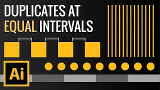 How to Duplicate Objects at Equal Intervals for Even Distribution in Illustrator | Zeedign Tutorials