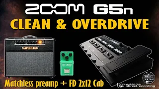 ZOOM G5n Clean and TS808 Overdrive Matchless Preamp - G3n, G1 Four