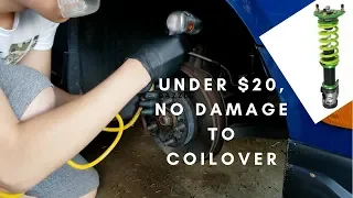 How to Un-Seize any Coilover!! | Unseizing a Coilover for Under $20 | 2005 Honda Civic Si EP3