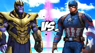 THANOS VS CAPTAIN AMERICA - ENDGAME BATTLE