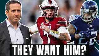 Eagles “Very” Interested in Senior Bowl QB?😬 Sign Derrick Henry Over Swift? & Kelce LOVES New OC