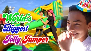 🟧 FUN BOX"s 🟧 Worlds BIGGEST Bounce Castle !!!!! 🙀 (I kidnapped my cousin)