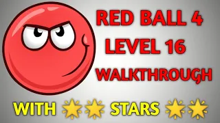 Red Ball 4 | Level 16 Walkthrough | With 🌟🌟 STARS 🌟🌟 #shorts