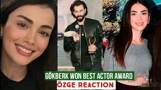 Gökberk demirci Won Best Actor Award! Özge yagiz Reaction