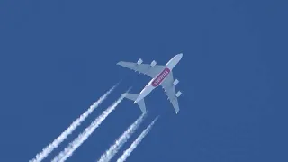 Emirates A380-861 EK204 JFK to DXB at 35,000' over Cocagne, New Brunswick, Canada 16 FEB 2023