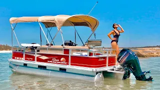 BBQ Burgers Beer Swimming Boat Adventure - Pontoon Life