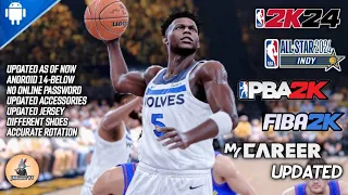 2K24 Updated Roster | New Version | New Court Graphics | Android Gameplay | Timberwolves vs Nuggets