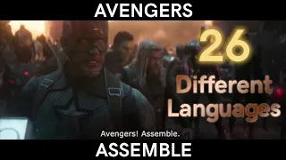 AVENGERS ASSEMBLE in 26 Different Languages