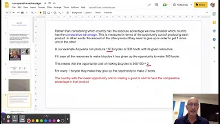 IB Economics Unit 4.1 Absolute and comparative advantage  Google Slides