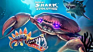 LEO Vs Giant Crab Boss In Hungry Shark Evolution - Hungry Shark Evolution New Gameplay 2023