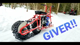 Mini Snow Bike Track Kit Demonstration