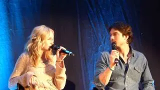 Ian Somerhalder and Candice Accola describing each other at BloodyNightCon Brussel 11-05-13