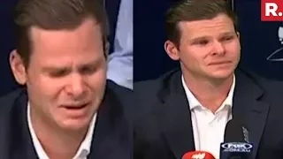 Steve Smith Breaks Down And Cries During Press Conference | Ball Tampering Case
