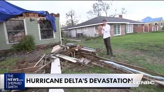 Hundreds of homes flooded and destroyed by Hurricane Delta