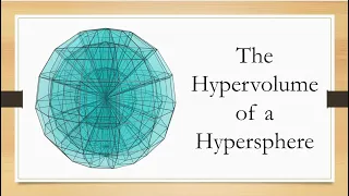 The 4D Volume of a 4D Sphere