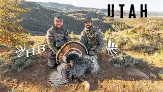 Hunting Mountain GOBBLERS w/ Heartland Bowhunter (2 Birds Down!)