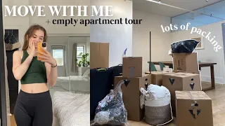 MOVING VLOG (packing up, empty apartment tour, move in with me)
