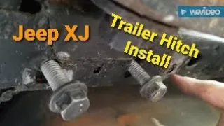 Cheap Jeep Episode #36 Reese Trailer Hitch Receiver # 37042 Re-Install on Jeep Cherokee XJ #jeepxj
