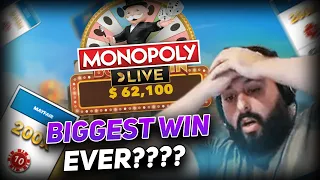 Streamer Record win 62.000€ on Monopoly Live - Top 10 Biggest Wins of week #1