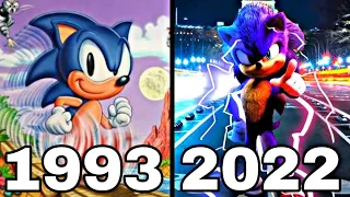 Evolution of SONIC THE HEDGEHOG in Cartoons & Movies 1993 To 2022 (Sonic 2)