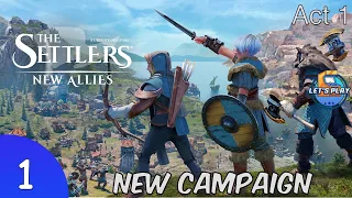 Settlers: New Allies - Episode 1 - The campaign - A City Building RTS with Ships