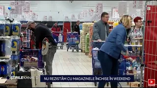 Stirile Kanal D - Nu rezistam cu magazinele inchise in weekend | Editie de seara