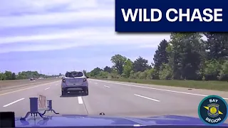 10-year-old leads police on car chase in Michigan