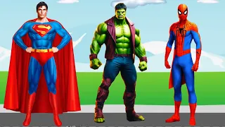 superman hulk spiderman GTA5 Android Gameplay #gaming #androidgames