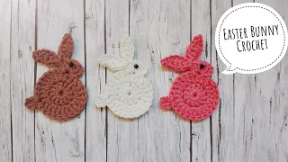 Bunny Applique Crochet, Hase Applikation Häkeln