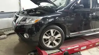 HOW TO CHECK, TOP OFF CVT TRANSMISSION FLUID LEVEL ON A 2013-2016 NISSAN PATHFINDER, 14-17 QX60