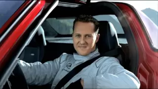 Michael Schumacher pilots SLS AMG via tunnel