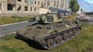 War Thunder: USSR - T-34 (1942) Gameplay [1440p 60FPS]