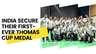 India Secure Their First-Ever Thomas Cup Medal