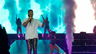 MALUMA corazon gial you a PARTY ANIMAL , F.A.M.E tour  2018  concierto malaga sexy fame tour girls