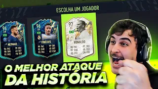 A MELHOR CARTA DO JOGO NO DRAFT DO BANQUETA!! RONALDO 97 NO TRIO DE ATAQUE BR INSANO!