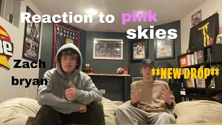 Zach Bryan- pink skies (reaction) new release