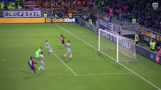 Il gol di Marco Sau al 95' di Cagliari Roma