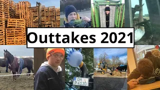 Fails & Outtakes 2021 | Bauer Herrman | Viel Blödsinn | Fliegende Radlader